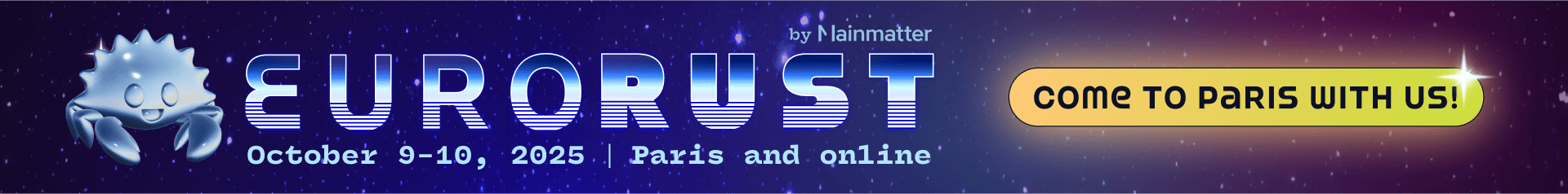 EuroRust by Mainmatter: Come To Paris With Us!